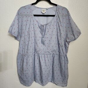 Junarose Embroidered Tie Top Women's Size 18